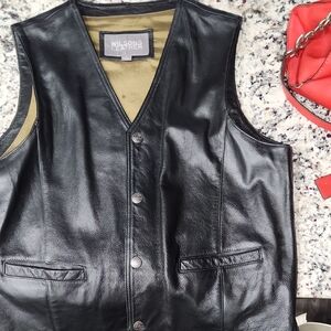 Wilsons Leather Classic Black Vest